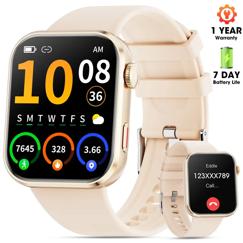Mingdaln 1.93-inch Metal-Body Fitness Smart Watch