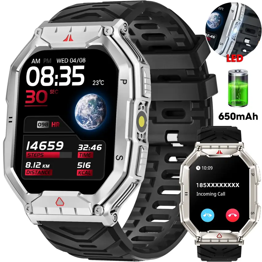Mingdaln 2.1-inch AMOLED Military Smart Watch product image