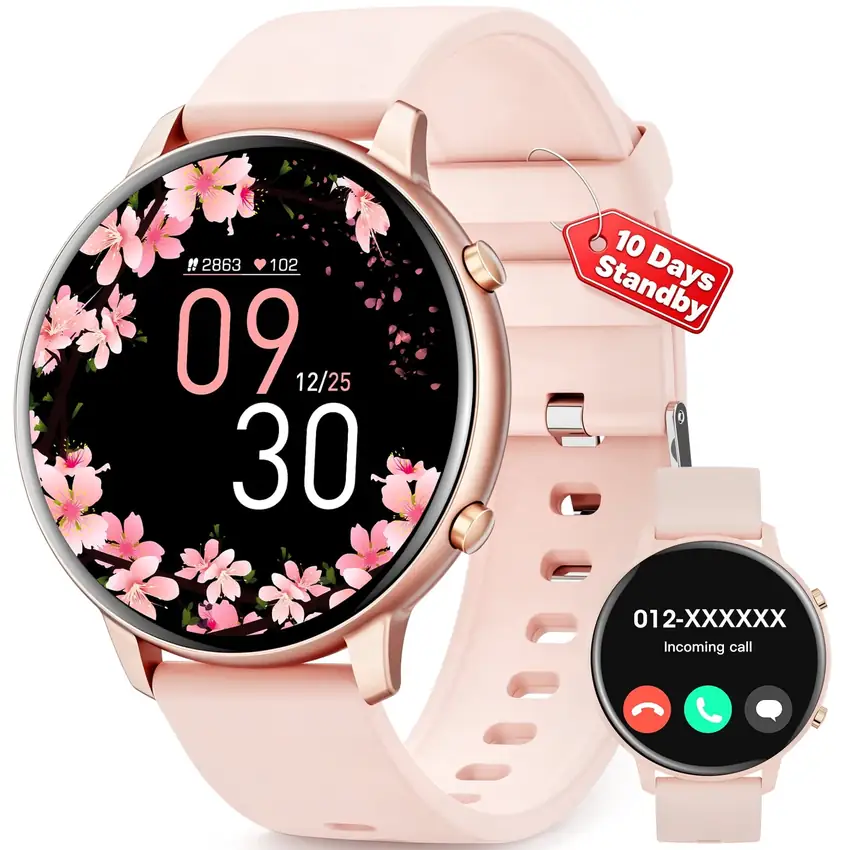 Mingdaln 1.39-inch Women's Smart Watch – Gold