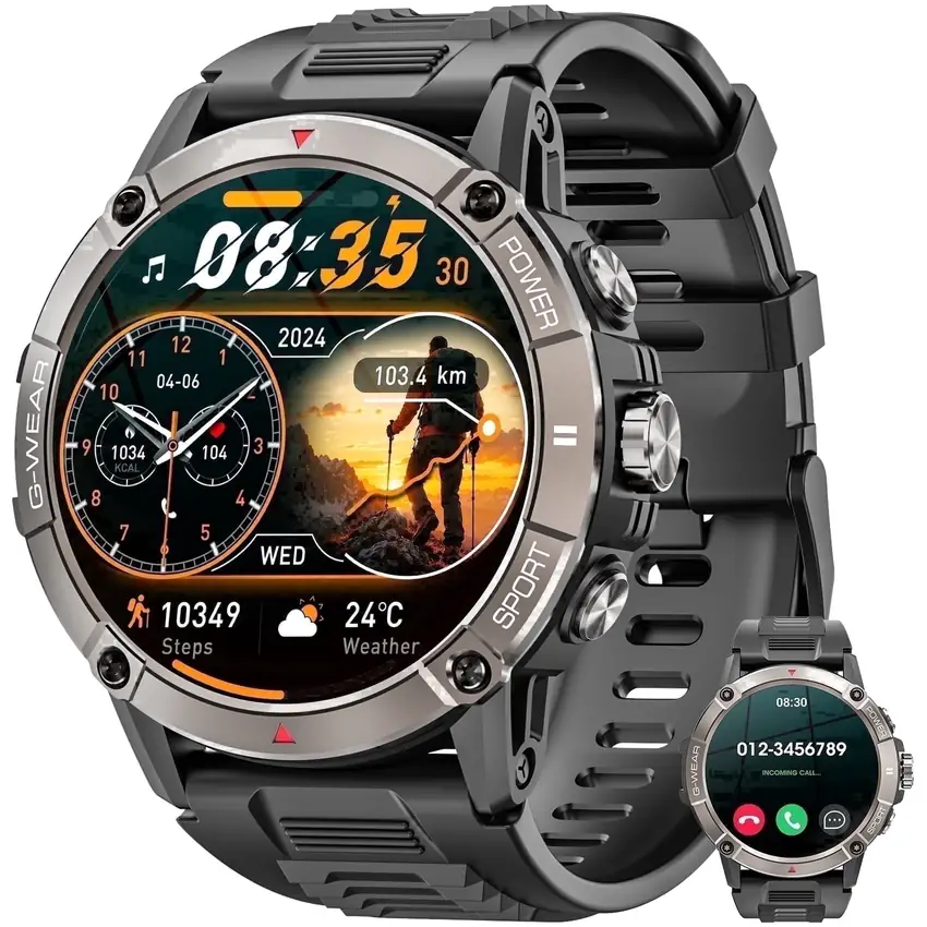Mingdaln 1.52-inch AMOLED Military Smart Watch