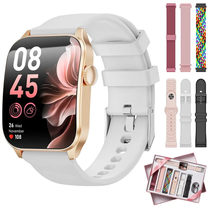 Mingdaln 1.91-inch 7-Band Smart Watch Set