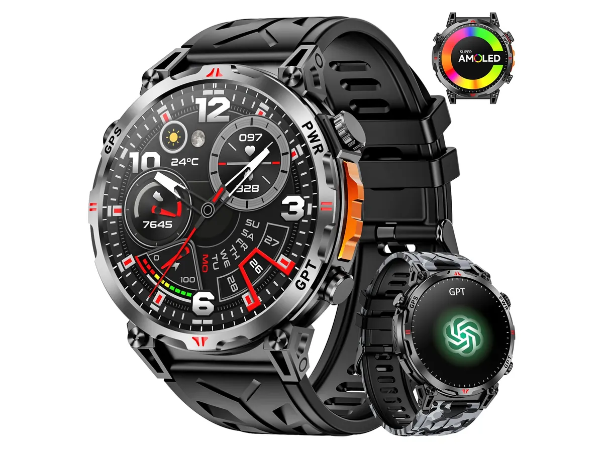 Mingdaln 1.56-inch AMOLED GPS Smart Watch