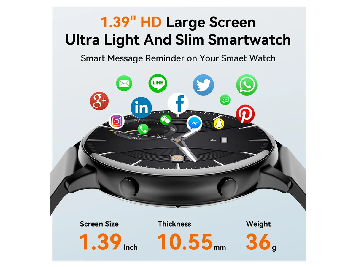 Mingdaln 1.39-inch Men's Smart Watch detail view 5