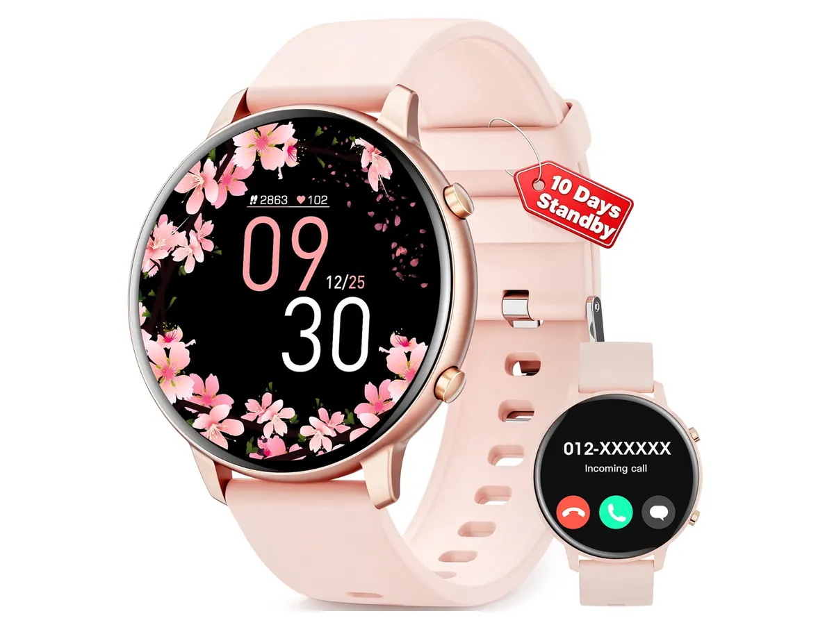 Mingdaln 1.39-inch Women's Smart Watch – Gold detail view 1