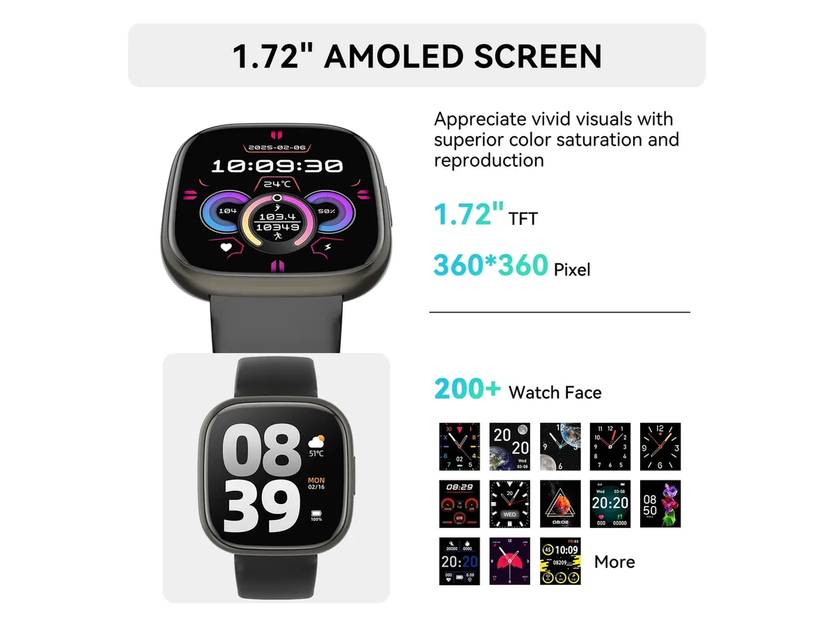 Mingdaln 1.72-inch Alloy Smart Watch detail view 2