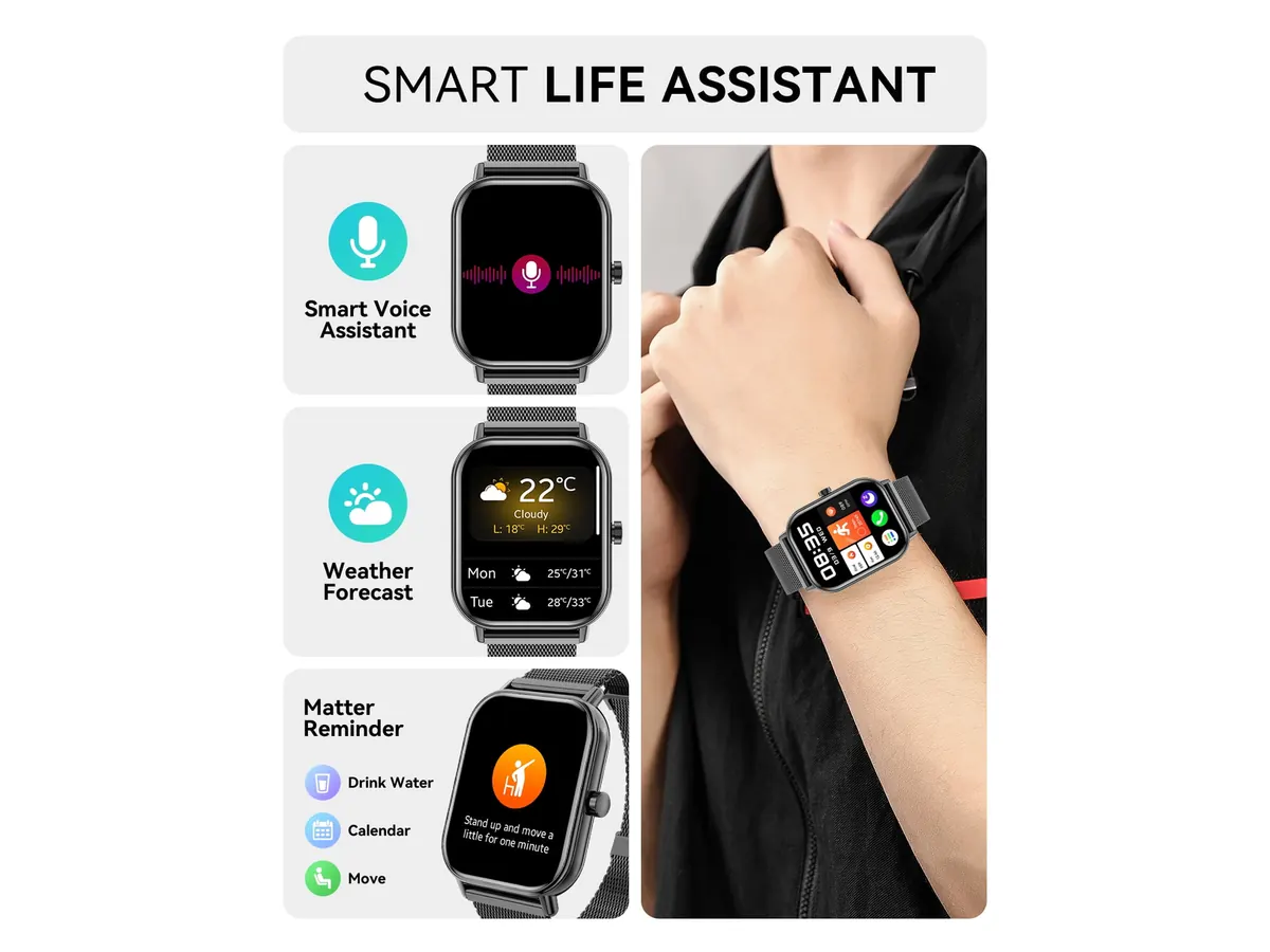Mingdaln 1.85-inch Dual-Strap Smart Watch — product detail 2