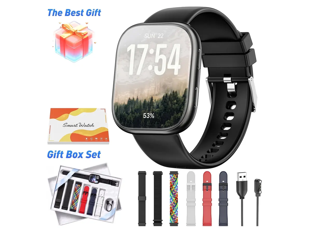 Mingdaln 1.85-inch HD 7-Band Smart Watch Set detail view 1
