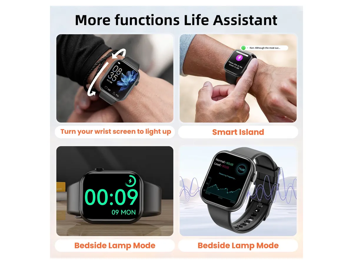 Connected and Everyday Tools on the Mingdaln 1.85-inch HD Smart Watch