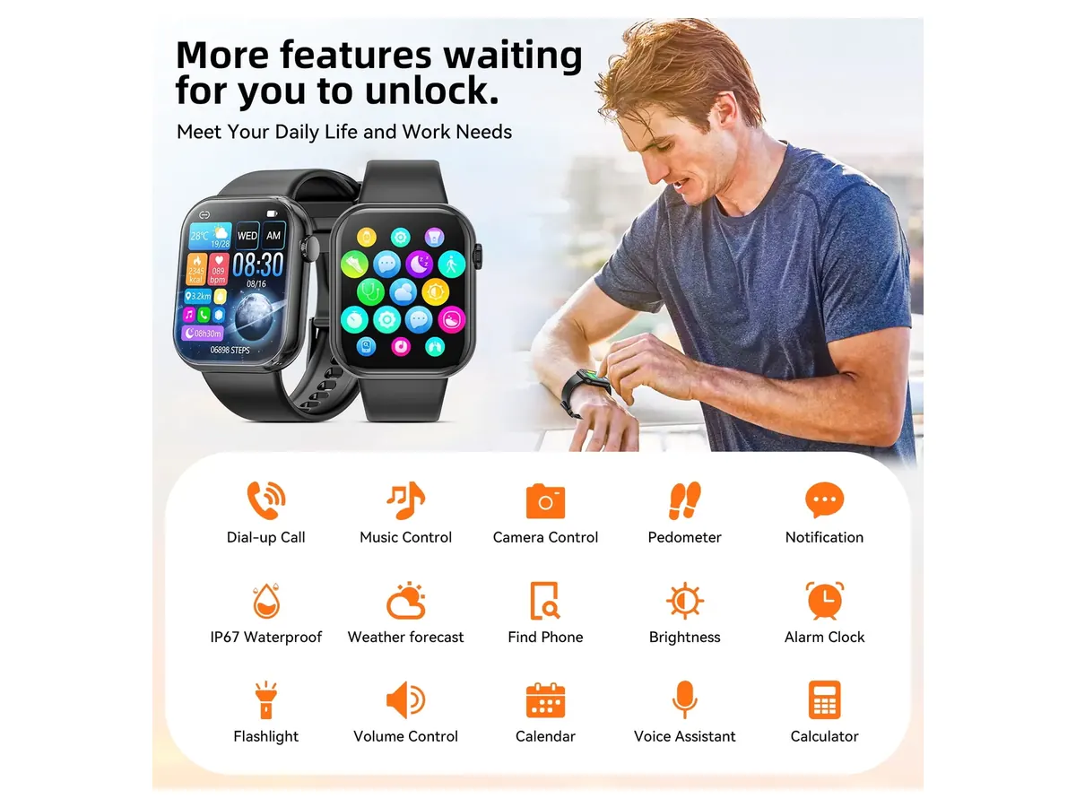 Mingdaln 1.85-inch HD Smart Watch detail view 5