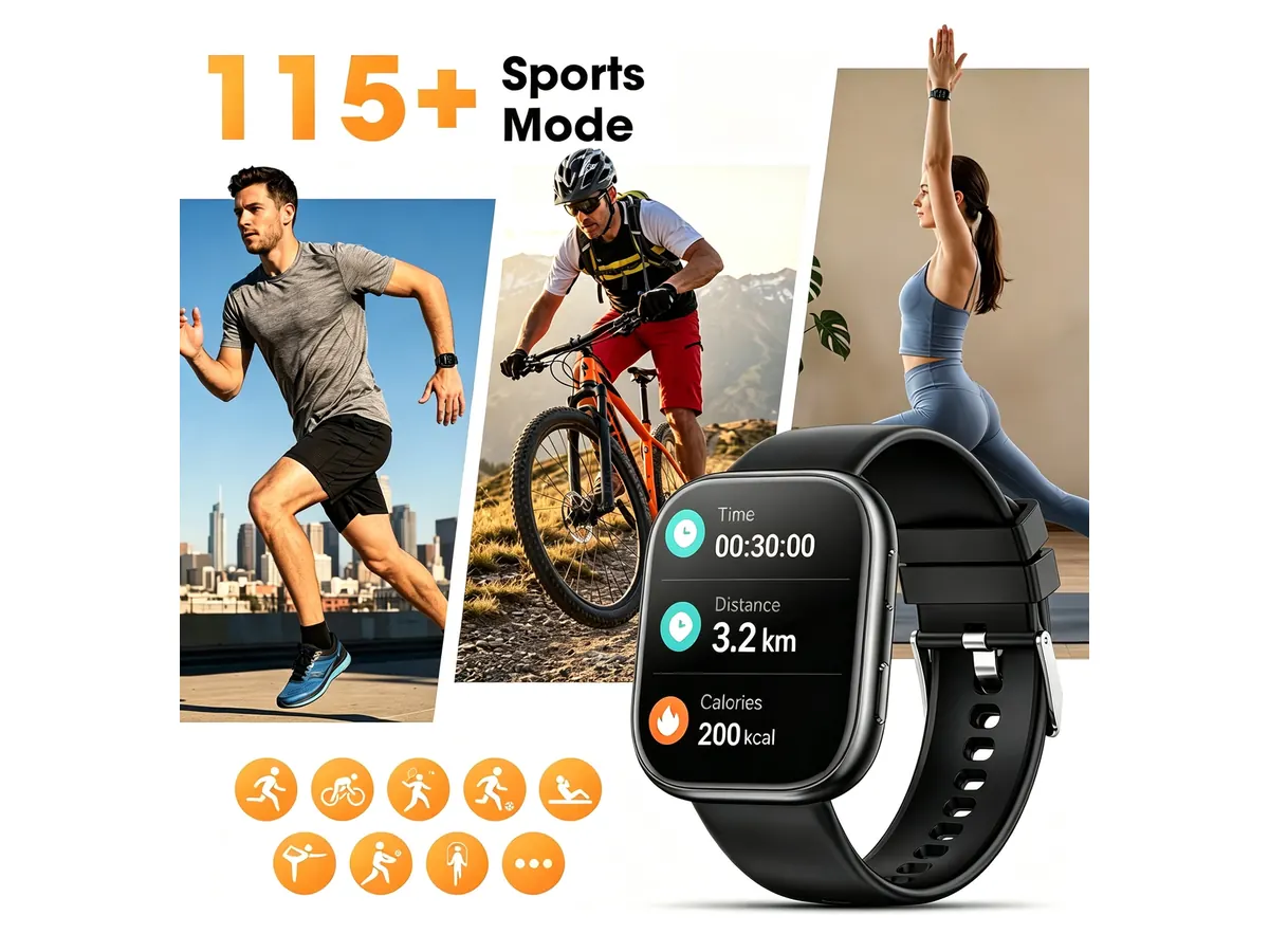 Mingdaln 1.85-inch AMOLED 7-Band Smart Watch — product detail 3