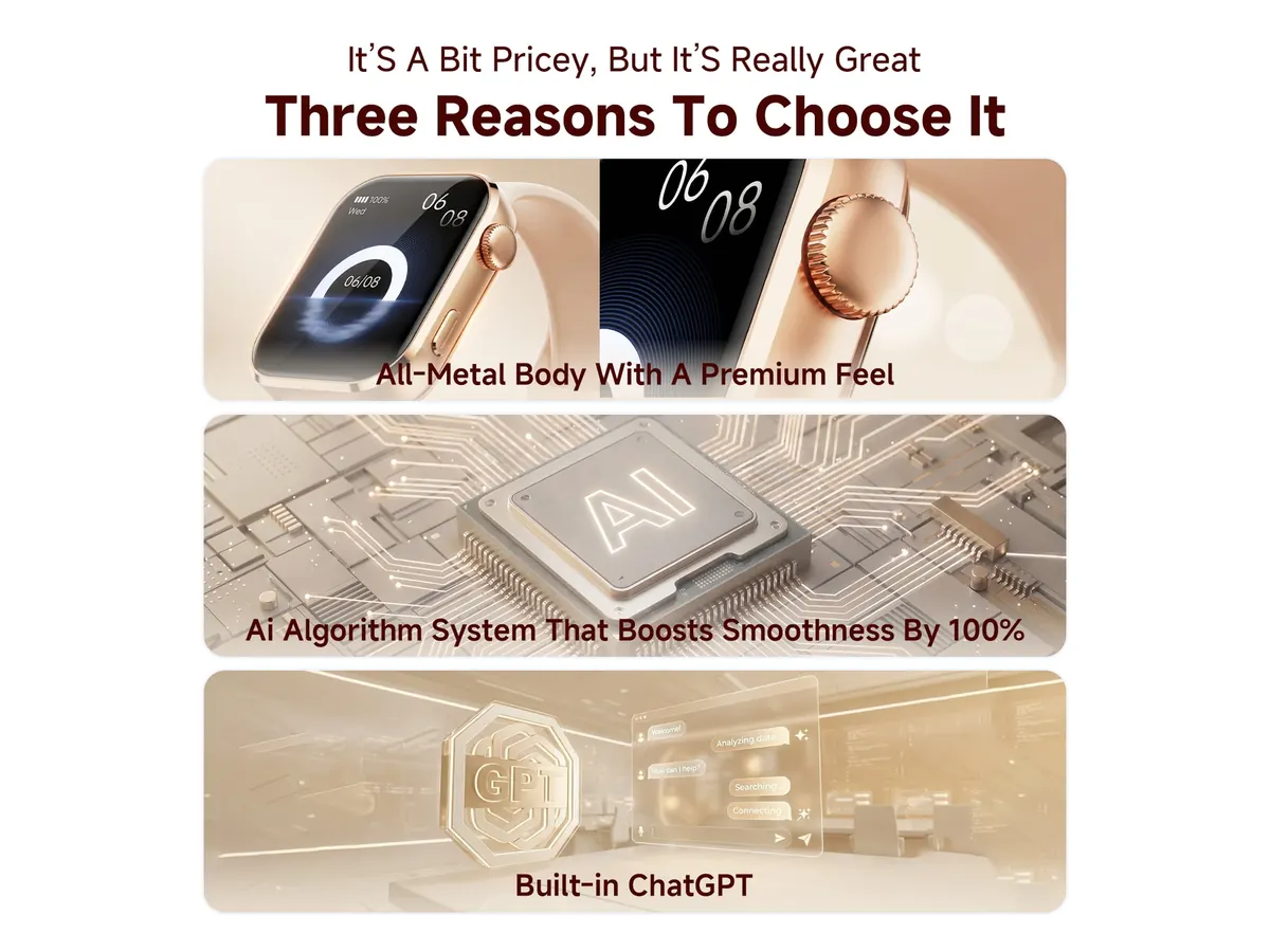 Design Details of the Mingdaln 1.95-inch AI Smart Watch