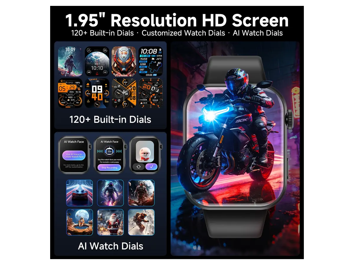 Mingdaln 1.95-inch AI Smart Watch detail view 3