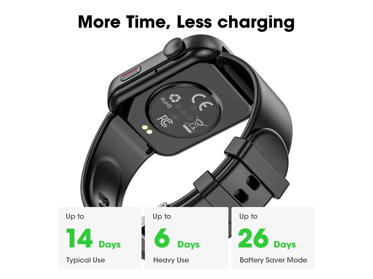 Mingdaln 1.93-inch Metal-Body Fitness Smart Watch detail view 6