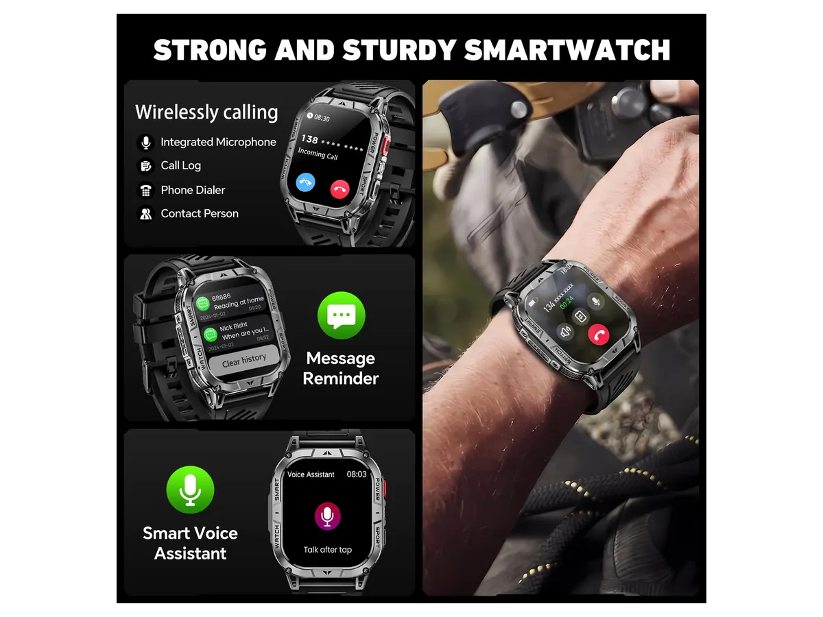 Mingdaln 2.01-inch AMOLED 1400mAh Smart Watch detail view 5