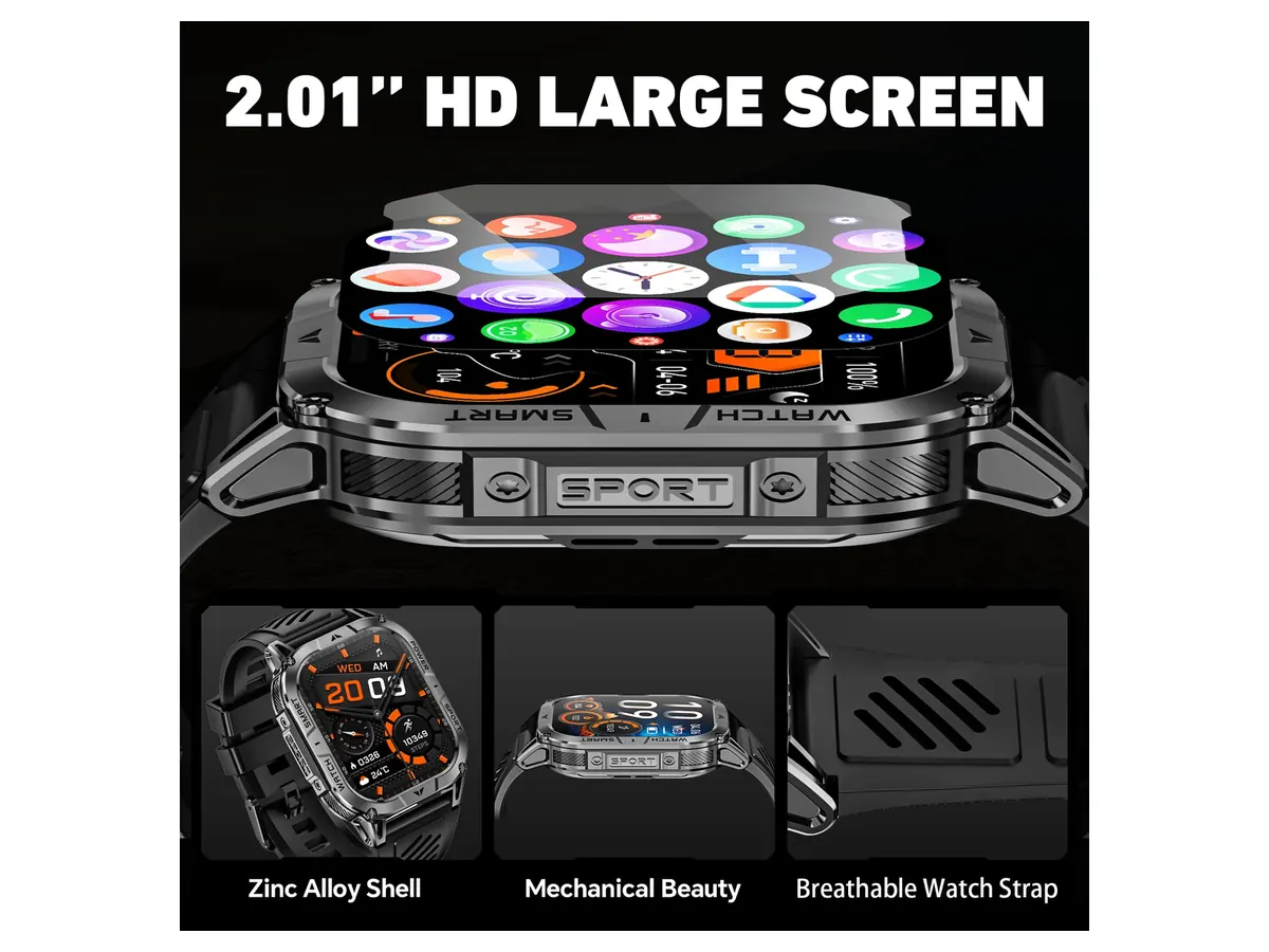 Mingdaln 2.01-inch AMOLED 1400mAh Smart Watch detail view 6