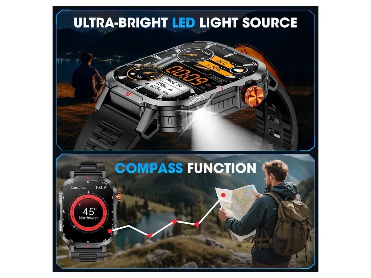 Mingdaln 2.01-inch HD 1100mAh Smart Watch detail view 6