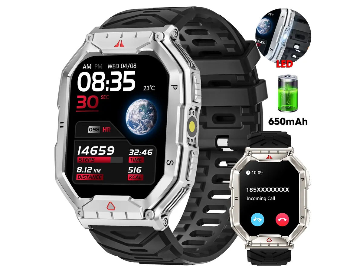 Mingdaln 2.1-inch AMOLED Military Smart Watch detail view 1