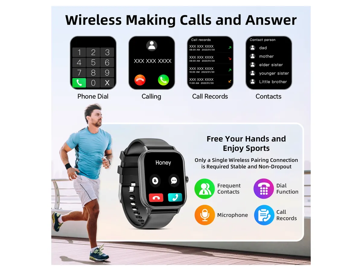 Bluetooth Calling with the Mingdaln 46MM Smart Watch