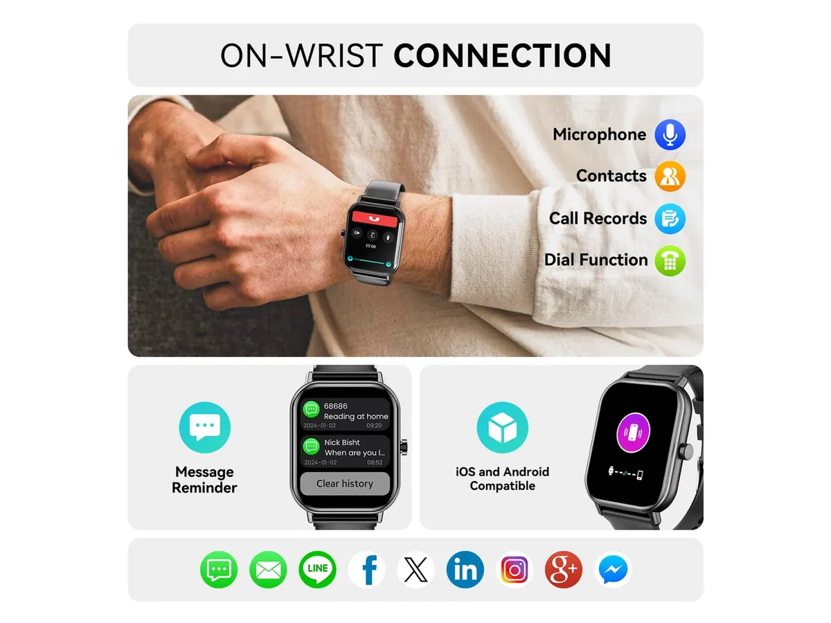 Phone Compatibility for the Mingdaln 46MM Smart Watch