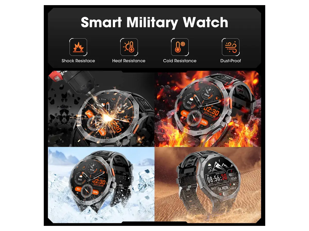 Rugged Everyday Use with the Mingdaln 55MM Rugged Smartwatch for Men