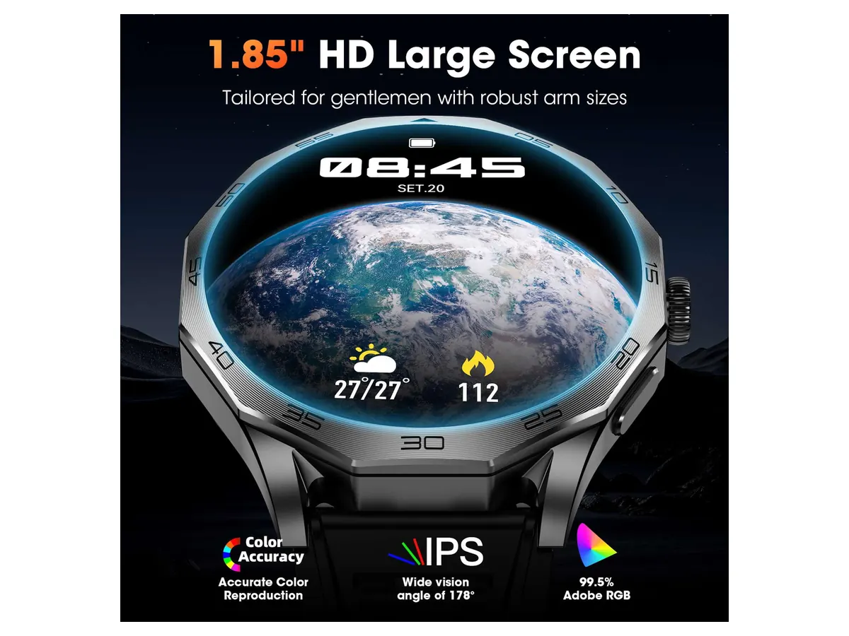 Mingdaln 55MM Rugged Smartwatch for Men detail view 2